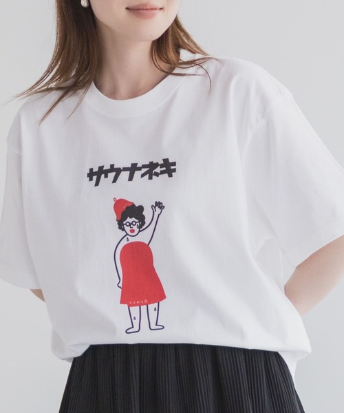 Mac-House（マックハウス）の「サウナニキオーバーサイズプリントTシャツ / サウナニキ /サウナネキ /サウナニキ＆ネキ/ロウリュウニキ /全日本サウナニキ（Tシャツ/カットソー・メンズ・ホワイト系4/ホワイト系6/ホワイト系3/ホワイト系5/ホワイト系1/ホワイト系2・M/L/XL）」の4枚目の写真
