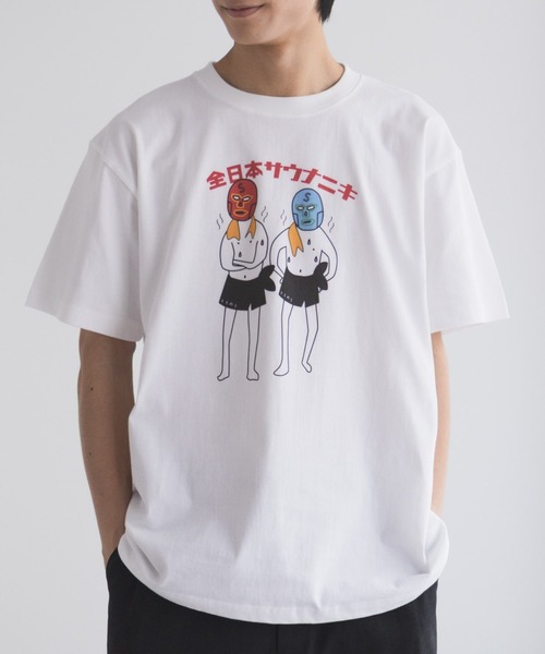 Mac-House（マックハウス）の「サウナニキオーバーサイズプリントTシャツ / サウナニキ /サウナネキ /サウナニキ＆ネキ/ロウリュウニキ /全日本サウナニキ（Tシャツ/カットソー・メンズ・ホワイト系4/ホワイト系6/ホワイト系3/ホワイト系5/ホワイト系1/ホワイト系2・M/L/XL）」の6枚目の写真