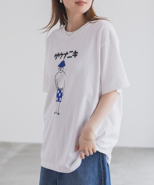 Mac-House（マックハウス）の「サウナニキオーバーサイズプリントTシャツ / サウナニキ /サウナネキ /サウナニキ＆ネキ/ロウリュウニキ /全日本サウナニキ（Tシャツ/カットソー・メンズ・ホワイト系4/ホワイト系6/ホワイト系3/ホワイト系5/ホワイト系1/ホワイト系2・M/L/XL）」の7枚目の写真