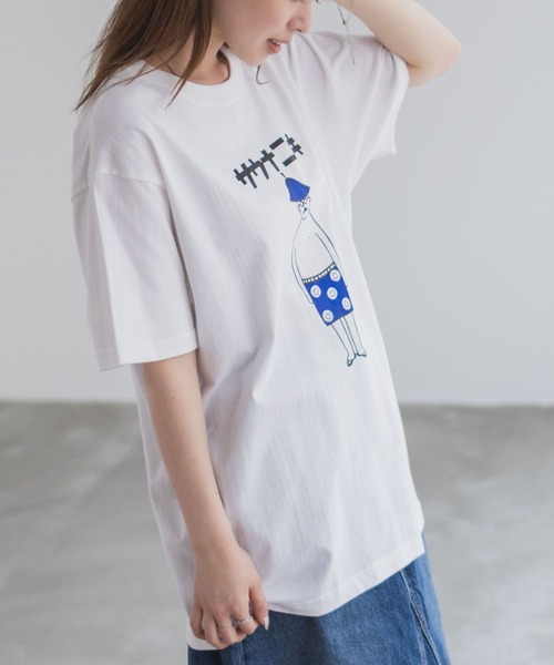 Mac-House（マックハウス）の「サウナニキオーバーサイズプリントTシャツ / サウナニキ /サウナネキ /サウナニキ＆ネキ/ロウリュウニキ /全日本サウナニキ（Tシャツ/カットソー・メンズ・ホワイト系4/ホワイト系6/ホワイト系3/ホワイト系5/ホワイト系1/ホワイト系2・M/L/XL）」の8枚目の写真
