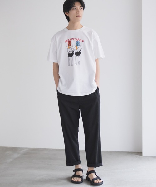 サウナニキオーバーサイズプリントTシャツ / サウナニキ /サウナネキ