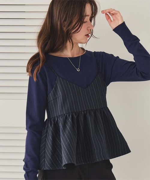titivate（ティティベイト）の「なめらか手触りカシミヤタッチボートネックニット（ニット/セーター・レディース・ブラック/アイボリー/キャメル/レッド/チャコール/ネイビー/オレンジ・S/M/L）」の5枚目の写真