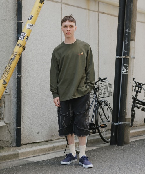 Carhartt WIP（カーハートダブリューアイピー）の「Carhartt WIP/カーハートダブリューアイピー L/ST-SHIRT  ロングスリーブTシャツ（Tシャツ/カットソー・メンズ・ブラック/グレー/チャコールグレー/グリーン/ホワイト・XL/L/M/S）」の5枚目の写真