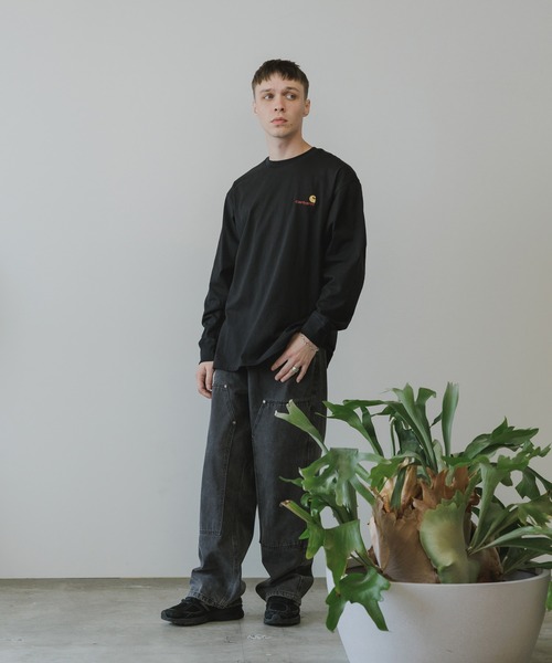 Carhartt WIP（カーハートダブリューアイピー）の「Carhartt WIP/カーハートダブリューアイピー L/ST-SHIRT  ロングスリーブTシャツ（Tシャツ/カットソー・メンズ・ブラック/グレー/チャコールグレー/グリーン/ホワイト・XL/L/M/S）」の20枚目の写真