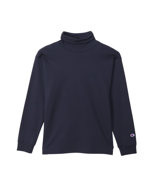 Champion(チャンピオン)の「【Champion/チャンピオン】メンズ ベーシック タートルネックロングスリーブTシャツ(Tシャツ/カットソー・メンズ・オリーブ/ブラック/オフホワイト/ネイビー/チャコール・LARGE/X-LARGE/MEDIUM/SMALL)」の5枚目の写真