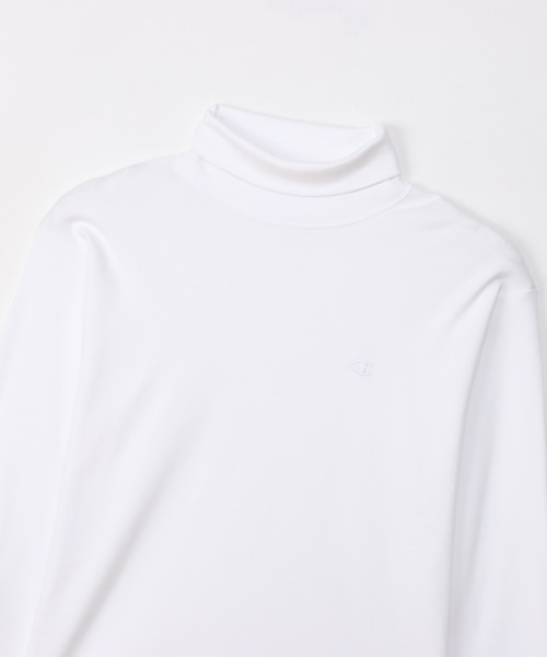 Champion(チャンピオン)の「【Champion/チャンピオン】メンズ ベーシック タートルネックロングスリーブTシャツ(Tシャツ/カットソー・メンズ・オリーブ/ブラック/オフホワイト/ネイビー/チャコール・LARGE/X-LARGE/MEDIUM/SMALL)」の19枚目の写真