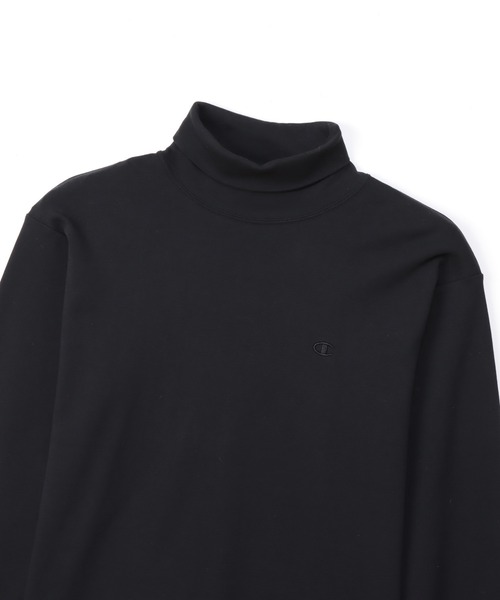 Champion(チャンピオン)の「【Champion/チャンピオン】メンズ ベーシック タートルネックロングスリーブTシャツ(Tシャツ/カットソー・メンズ・オリーブ/ブラック/オフホワイト/ネイビー/チャコール・LARGE/X-LARGE/MEDIUM/SMALL)」の11枚目の写真