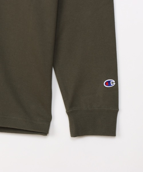 Champion(チャンピオン)の「【Champion/チャンピオン】メンズ ベーシック タートルネックロングスリーブTシャツ(Tシャツ/カットソー・メンズ・オリーブ/ブラック/オフホワイト/ネイビー/チャコール・LARGE/X-LARGE/MEDIUM/SMALL)」の14枚目の写真