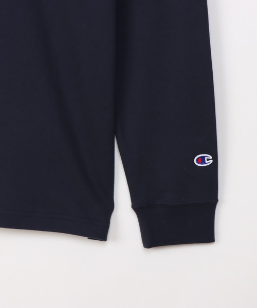Champion(チャンピオン)の「【Champion/チャンピオン】メンズ ベーシック タートルネックロングスリーブTシャツ(Tシャツ/カットソー・メンズ・オリーブ/ブラック/オフホワイト/ネイビー/チャコール・LARGE/X-LARGE/MEDIUM/SMALL)」の7枚目の写真