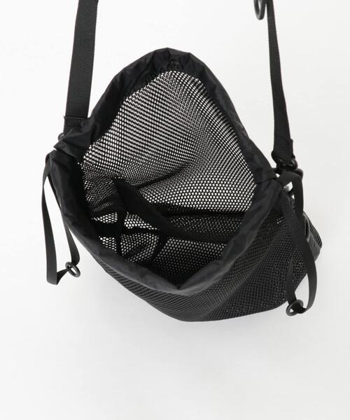BAICYCLON by Bagjack（バイシクロン バイ バグジャック）の「BAICYCLON by bagjack　MESH DRAW STRING BAG S（ショルダーバッグ・メンズ・ブラック・FREE）」の6枚目の写真
