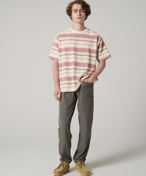 Eddie Bauer(エディーバウアー)の「マルチボーダー 半袖 Tシャツ(Tシャツ/カットソー・メンズ・ブラック系/ベージュ系/ピンク系・XXL/M/XL/L/S)」の8枚目の写真