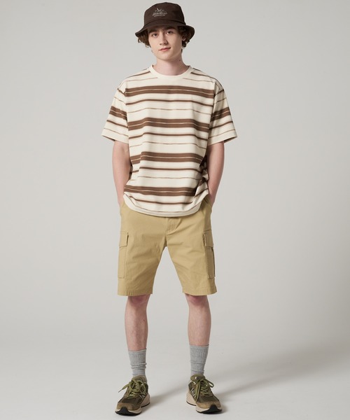 Eddie Bauer(エディーバウアー)の「マルチボーダー 半袖 Tシャツ(Tシャツ/カットソー・メンズ・ブラック系/ベージュ系/ピンク系・XXL/M/XL/L/S)」の7枚目の写真