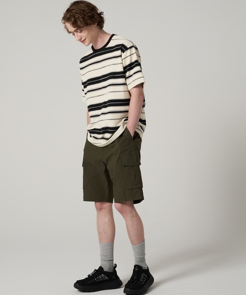 Eddie Bauer(エディーバウアー)の「マルチボーダー 半袖 Tシャツ(Tシャツ/カットソー・メンズ・ブラック系/ベージュ系/ピンク系・XXL/M/XL/L/S)」の4枚目の写真