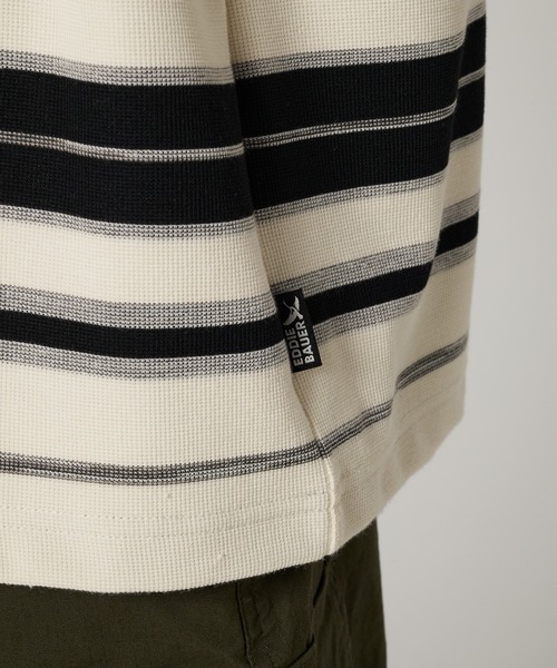 Eddie Bauer(エディーバウアー)の「マルチボーダー 半袖 Tシャツ(Tシャツ/カットソー・メンズ・ブラック系/ベージュ系/ピンク系・XXL/M/XL/L/S)」の14枚目の写真