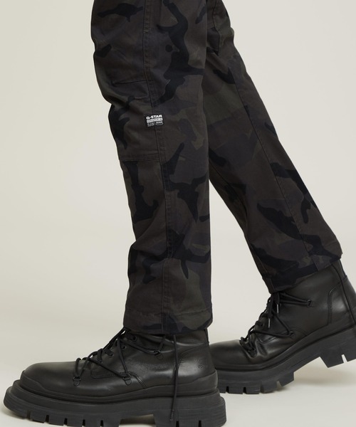 G-STAR(ジースター)の「ROVIC 3D TAPERED PANTS/立体裁断カモ柄テーパードカーゴパンツ(カーゴパンツ・メンズ・ブラック系その他・32/32/31/32/33/32)」の4枚目の写真