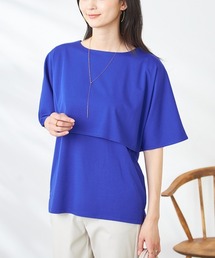 a.v.v | 【接触冷感/UVカット】レイヤードライクカットソー(Tシャツ/カットソー)