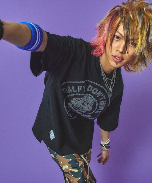GALFY(ガルフィー)の「『GALFY/ガルフィー』どんまいTシャツ(Tシャツ/カットソー・レディース・ホワイト/ブラック・XL/L)」の2枚目の写真