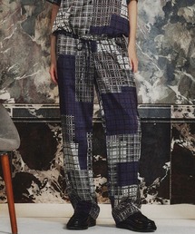 Sov. | ポリエステルサテン チェックパンツ(その他パンツ)