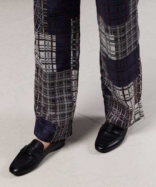 Sov.（ソブ）の「ポリエステルサテン チェックパンツ（その他パンツ・レディース・チェック・38/36）」の12枚目の写真