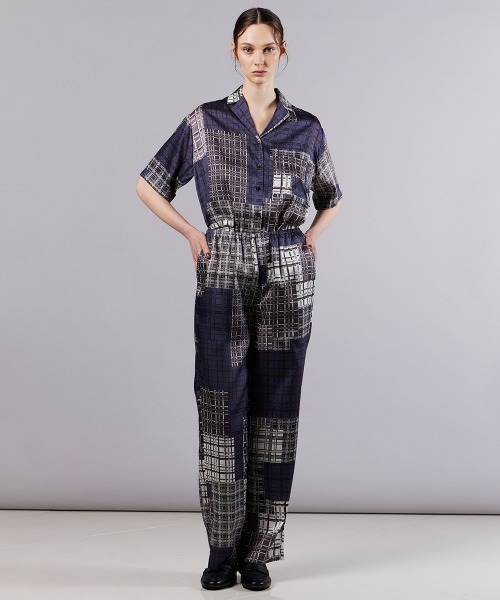 Sov.（ソブ）の「ポリエステルサテン チェックパンツ（その他パンツ・レディース・チェック・38/36）」の14枚目の写真