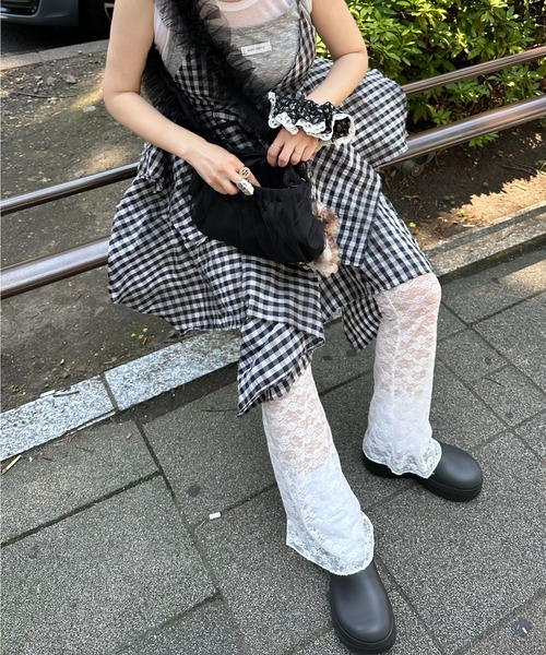Alley Tokyo(アリートーキョー)の「チュールフリフリBag(ショルダーバッグ・レディース・オフホワイト/ブラック・FREE)」の12枚目の写真