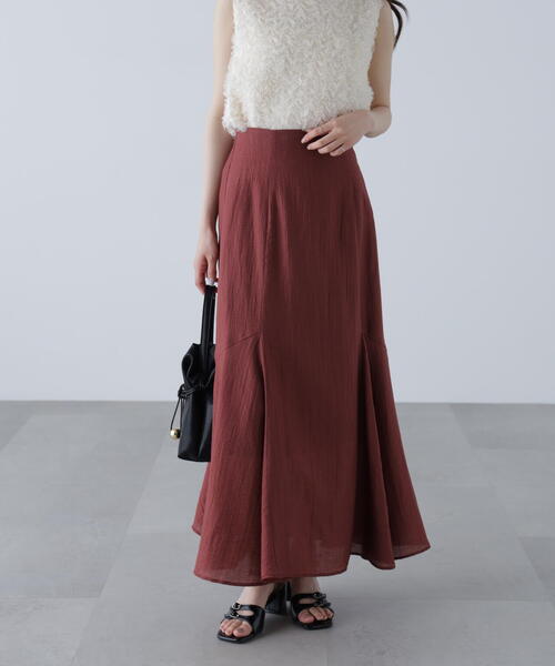 FREE'S MART（フリーズマート）の「アソートサイドフレアマーメイドスカート（スカート・レディース・ホワイト/ブルー/ブラック/ブラウン・MEDIUM/SMALL）」の3枚目の写真