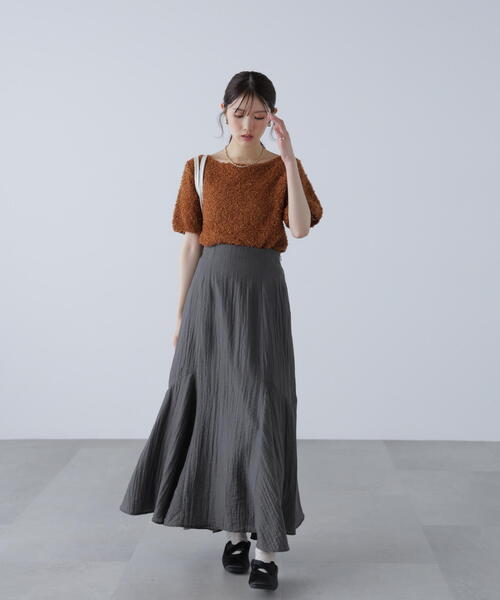 FREE'S MART（フリーズマート）の「アソートサイドフレアマーメイドスカート（スカート・レディース・ホワイト/ブルー/ブラック/ブラウン・MEDIUM/SMALL）」の9枚目の写真