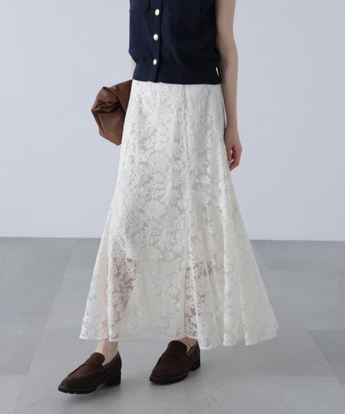 FREE'S MART（フリーズマート）の「アソートサイドフレアマーメイドスカート（スカート・レディース・ホワイト/ブルー/ブラック/ブラウン・MEDIUM/SMALL）」の22枚目の写真