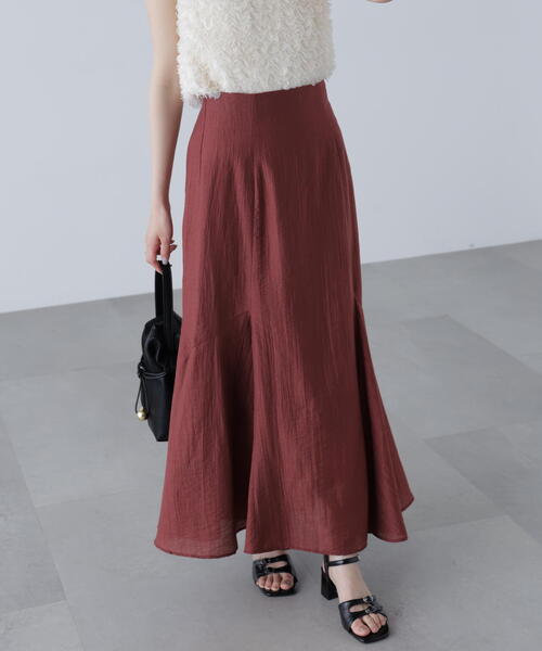 FREE'S MART（フリーズマート）の「アソートサイドフレアマーメイドスカート（スカート・レディース・ホワイト/ブルー/ブラック/ブラウン・MEDIUM/SMALL）」の5枚目の写真