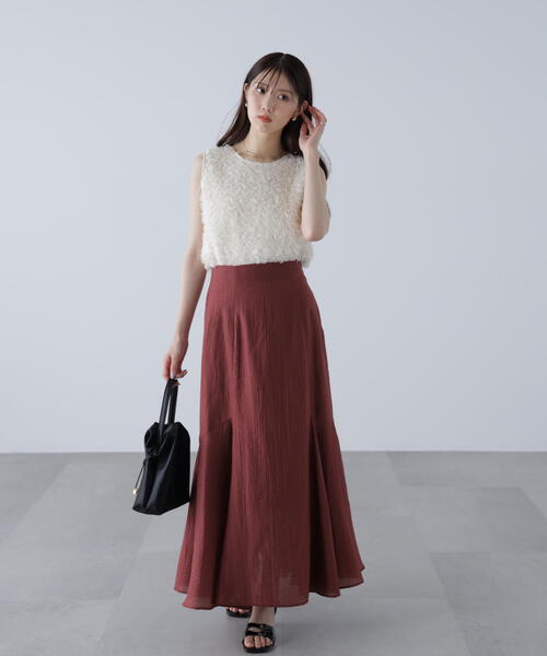 FREE'S MART（フリーズマート）の「アソートサイドフレアマーメイドスカート（スカート・レディース・ホワイト/ブルー/ブラック/ブラウン・MEDIUM/SMALL）」の6枚目の写真