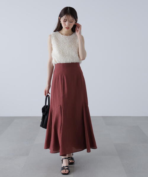 FREE'S MART（フリーズマート）の「アソートサイドフレアマーメイドスカート（スカート・レディース・ホワイト/ブルー/ブラック/ブラウン・MEDIUM/SMALL）」の8枚目の写真