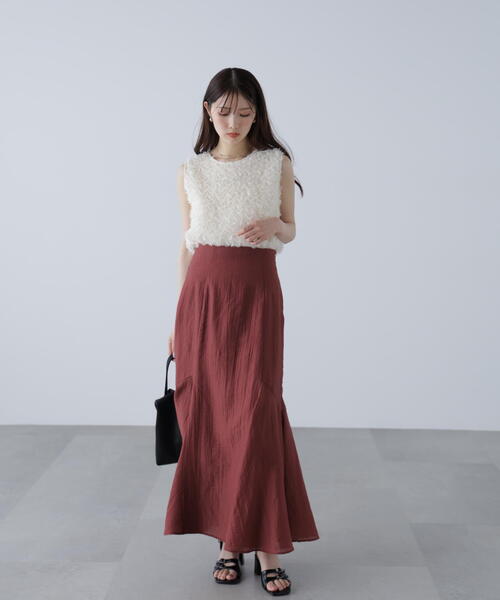 FREE'S MART（フリーズマート）の「アソートサイドフレアマーメイドスカート（スカート・レディース・ホワイト/ブルー/ブラック/ブラウン・MEDIUM/SMALL）」の9枚目の写真