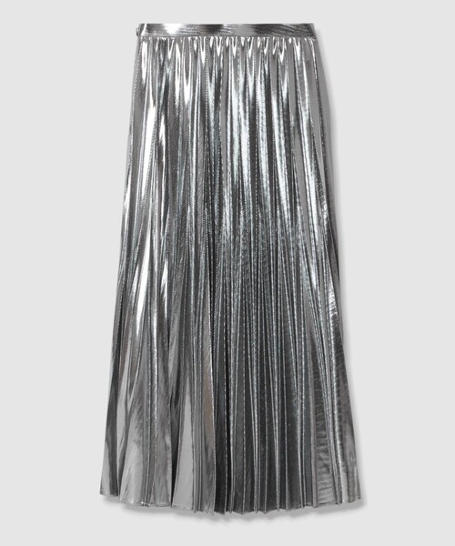 allureville（アルアバイル）の「メタリック切替プリーツスカート（スカート・レディース・シルバー/ゴールド・2）」の19枚目の写真