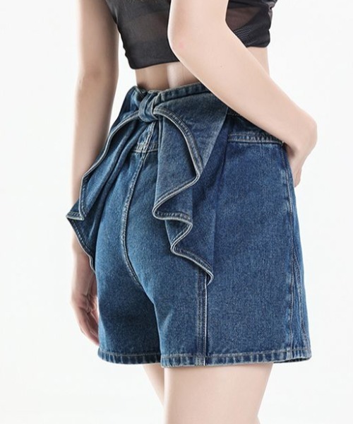 FAVORITO(ファヴォリート)の「リボンタイデニムショートパンツ(その他パンツ・レディース・ブラック/ブルー/ホワイト・S/M/L/XL)」の10枚目の写真