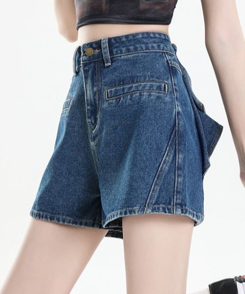 FAVORITO(ファヴォリート)の「リボンタイデニムショートパンツ(その他パンツ・レディース・ブラック/ブルー/ホワイト・S/M/L/XL)」の12枚目の写真