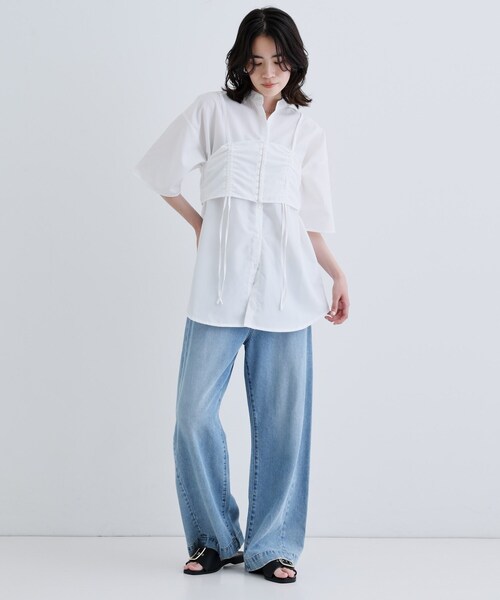 【新品】GALLEST 半袖ブラウス スリーブレスタックブラウス（シャツ・ブラウス） | GALLEST
