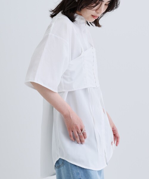 【新品】GALLEST 半袖ブラウス スリーブレスタックブラウス（シャツ・ブラウス） | GALLEST