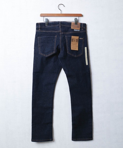 VOLCOM（ボルコム）の「【C-VOLCOM】【VOLCOM/ボルコム】SLIM STRAIGHT FIT STRETCH DENIM JEANS スリム ストレート フィット ストレッチ デニム ジーンズ（デニムパンツ・メンズ・インディゴブルー/ブラック・32×32/34×32/36×32/38×32/30×30/32×30/34×30/36×30）」の4枚目の写真