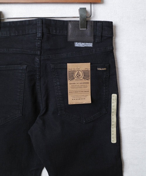 VOLCOM（ボルコム）の「【C-VOLCOM】【VOLCOM/ボルコム】SLIM STRAIGHT FIT STRETCH DENIM JEANS スリム ストレート フィット ストレッチ デニム ジーンズ（デニムパンツ・メンズ・インディゴブルー/ブラック・32×32/34×32/36×32/38×32/30×30/32×30/34×30/36×30）」の10枚目の写真