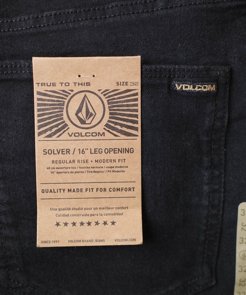 VOLCOM（ボルコム）の「【C-VOLCOM】【VOLCOM/ボルコム】SLIM STRAIGHT FIT STRETCH DENIM JEANS スリム ストレート フィット ストレッチ デニム ジーンズ（デニムパンツ・メンズ・インディゴブルー/ブラック・32×32/34×32/36×32/38×32/30×30/32×30/34×30/36×30）」の12枚目の写真