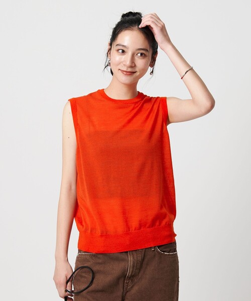 定価14300円 UNITED ARROWS ノースリーブニット nh6329-01_1.jpg