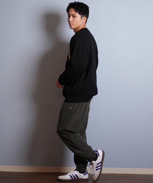 THRASHER(スラッシャー)の「THRASHER/スラッシャー ニット セーター クルーネック 反転ロゴ ジャガード織り 254TH1KN071(ニット/セーター・メンズ・ブラウン/ネイビー/アイボリー/ブラック・M/L/XL)」の14枚目の写真