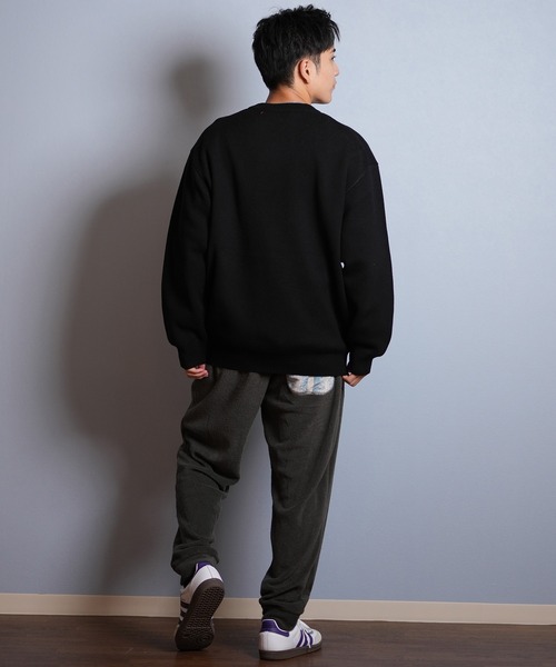 THRASHER(スラッシャー)の「THRASHER/スラッシャー ニット セーター クルーネック 反転ロゴ ジャガード織り 254TH1KN071(ニット/セーター・メンズ・ブラウン/ネイビー/アイボリー/ブラック・M/L/XL)」の15枚目の写真