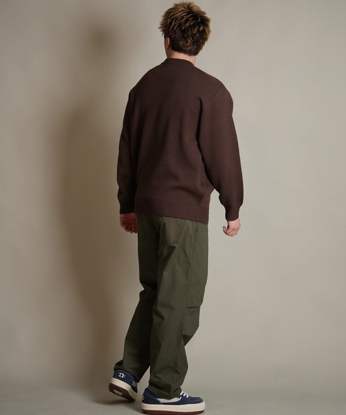 THRASHER(スラッシャー)の「THRASHER/スラッシャー ニット セーター クルーネック 反転ロゴ ジャガード織り 254TH1KN071(ニット/セーター・メンズ・ブラウン/ネイビー/アイボリー/ブラック・M/L/XL)」の21枚目の写真