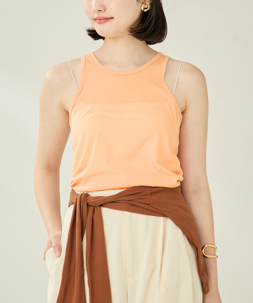 plage(プラージュ)の「AMERICAN SLEEVE タンク(タンクトップ・レディース・オレンジ/ホワイト/ブラック・FREE)」の3枚目の写真