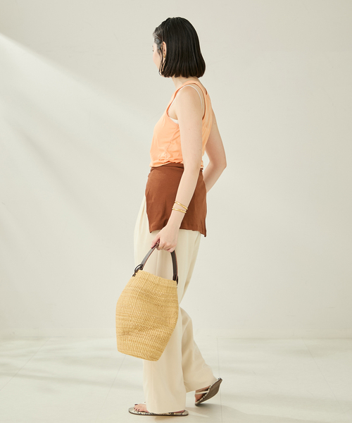 plage(プラージュ)の「AMERICAN SLEEVE タンク(タンクトップ・レディース・オレンジ/ホワイト/ブラック・FREE)」の4枚目の写真