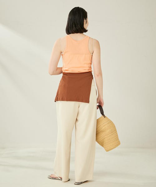 plage(プラージュ)の「AMERICAN SLEEVE タンク(タンクトップ・レディース・オレンジ/ホワイト/ブラック・FREE)」の5枚目の写真