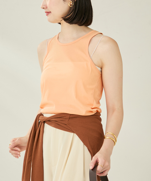 plage(プラージュ)の「AMERICAN SLEEVE タンク(タンクトップ・レディース・オレンジ/ホワイト/ブラック・FREE)」の7枚目の写真