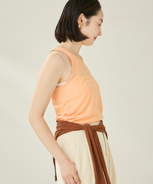 plage(プラージュ)の「AMERICAN SLEEVE タンク(タンクトップ・レディース・オレンジ/ホワイト/ブラック・FREE)」の8枚目の写真