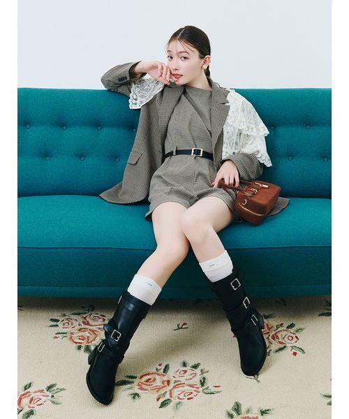 Lily brown　ブーツ LILY BROWN ブーツ 3バックルミドルブーツ レディース